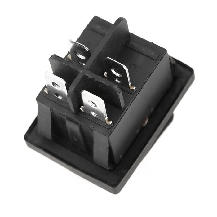 Interrupteur à Bascule 7 Broches Momentané LED Bleu 12V - Commutateur Voiture Bateau Winch In Out