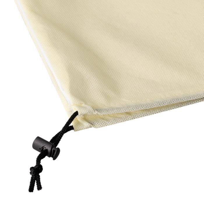Sosayet Voile Hivernage Plante 120x180cm 70g/m² - Housse Protection Plante Extérieur Avec Fermeture Éclair