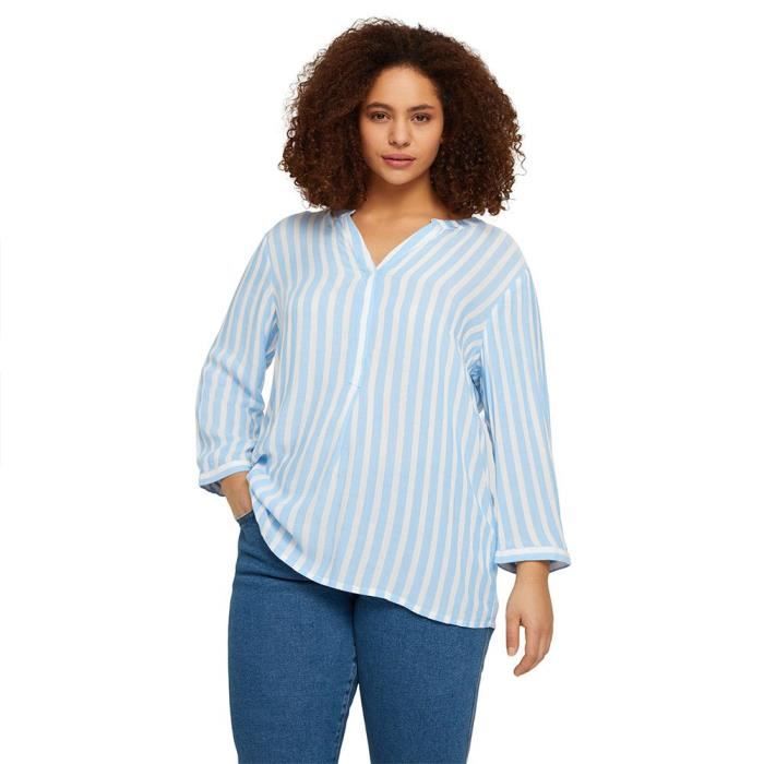 Blouse rayée femme clearance