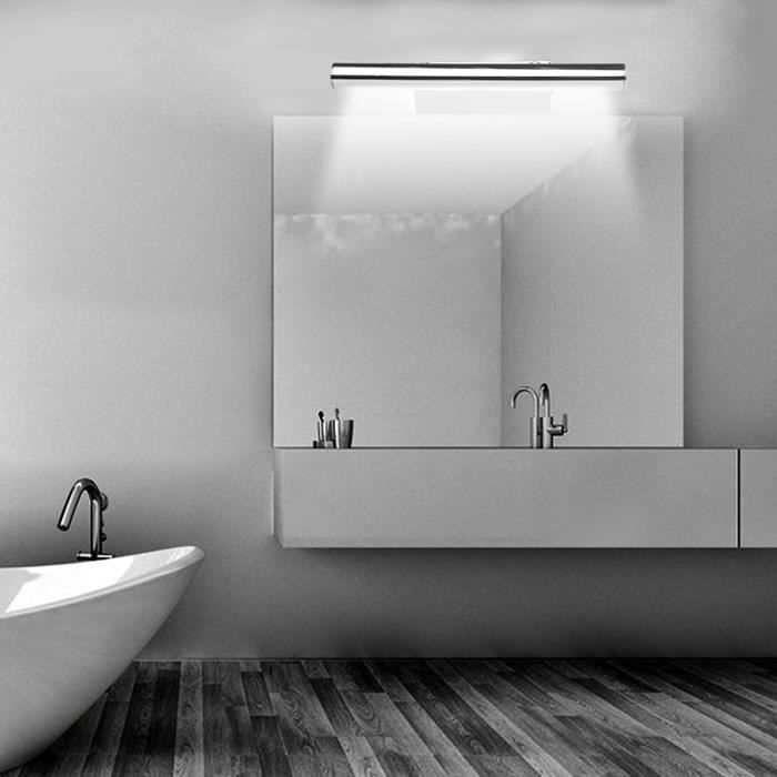 5050SMD Applique Murale pour salle de bain avec miroir - 21 LED - Acier  inoxydable - 5W - Cdiscount Maison