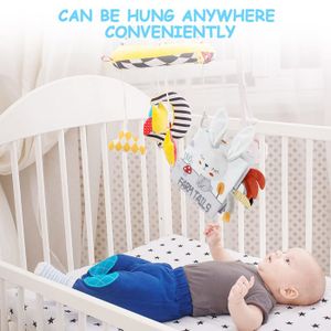 Jouet Miroir Bébé Livre Tissu Sensoriel Pliable – Éveil Montessori Avec Bruit Froissé