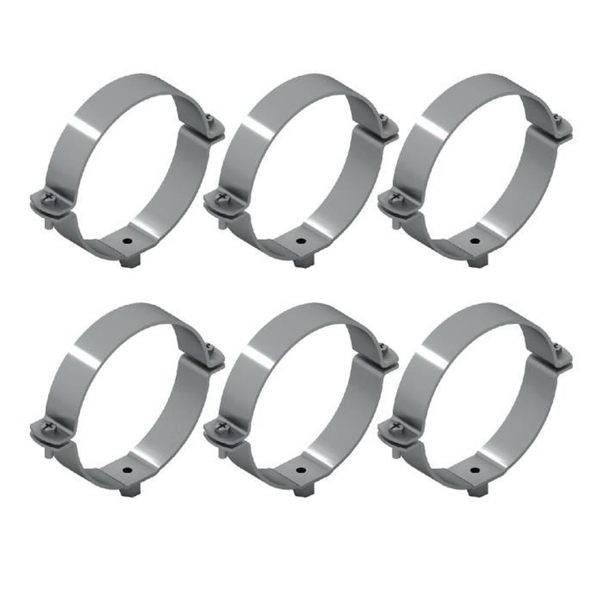 Piece Detachee pour Radiateur. 6 colliers pour tuyaux en acier