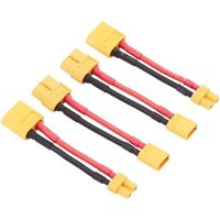 YUNIQUE FRANCE 4 Pièces Câbles Adaptateurs XT30 à XT60 Connecteur Femelle Mâle 16awg 5cm