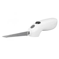 Fdit Couteau de cuisine à découper électrique Couteau à piles couteau à filet électrique Rechargeable sans fil en acier