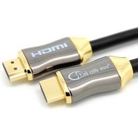 LCS - Orion Flex 1M - Câble HDMI 1.4 - 2.0 - 2.0 a/b - Pro - 3D - UHD 4K 2160p - Full HD 1080p - HDR - ARC - CEC - Plaqués or