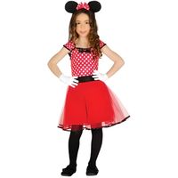 Déguisement Minnie Disney Fille - Personnage Fiction - Rouge - Polyester - Normes UE