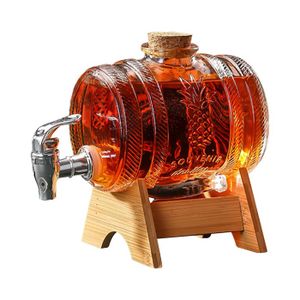 Distributeur Boisson Froid Design Distributeur De Boisson KADAX 4L En Verre - Avec Robinet Et Insert Pour Fruits Fontaine à Eau