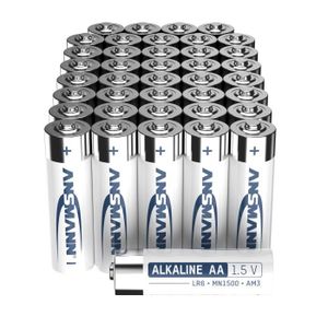 PILES ANSMANN Pack de 40 piles alcalines - Mignon AA / LR6 / 1,5V - batterie universel