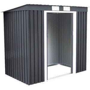 abri de jardin en metal artois 5m anthracite cdiscount jardin
