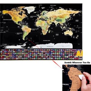 Carte Geographique A Gratter