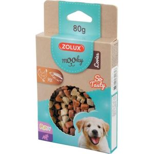 FRIANDISE Gâteaux, biscuits et snacks pour chiens Zolux FRIANDISE MOOKY CHIOT MINI C¼UR MIX POULET SAUMON 80G 34027