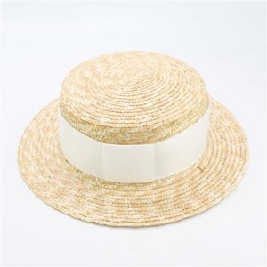 CASQUETTE Casquette,Chapeau de paille d'été pour le soleil, chapeau de plage pour adultes et enfants, casquette Panama pour - Type WHITE-M