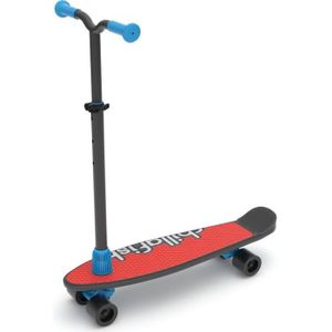 SKATEBOARD - LONGBOARD CHILLAFISH Skateboard SKATIESKOOTIE Noir: évolutif avec guidon réglable et amovible, personnalisable pour les enfants de 3 à 12 ans