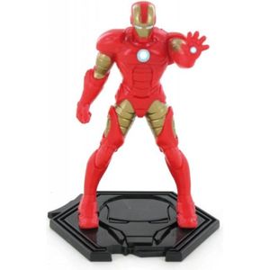FIGURINE - PERSONNAGE Figurine Iron Man - Avengers Marvel - COMANSI - 9 cm - Rouge, Noir et Or