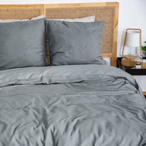 Ensemble de draps en flanelle Hometrend Ensemble double