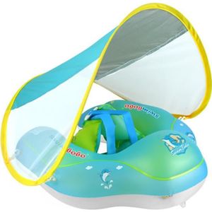 BOUÉE - BRASSARD Bouée Bébé avec parasol Leytn® Bébé Siège de Piscine Anneau de Natation pour Bébé Enfants 6-36 Mois - L