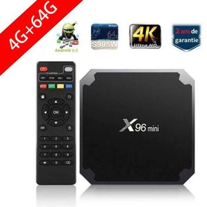 TV Box, 4Go 32Go - ARTIZLEE® Smart Box TV X96 Max Décodeur Multimédia  Android 7.1 4GB+32GB WIFI Amlogic S905W Quad Core Boîtier TV