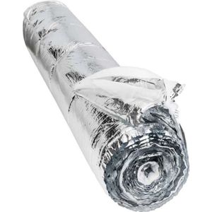 Double Épaisseur Feuille Aluminium à Bulles Isolant Thermique et Acoustique Rouleau 12m² Isolation Sol Toit Mur Biard 