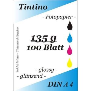 PAPIER PHOTO Tintino Papier Photo A4-135 g-m ² brillant pour im