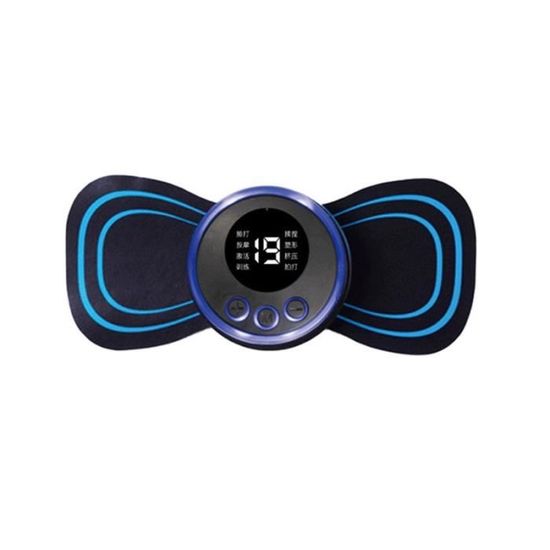 Masseur électrique EMS pour le cou et le dos,écran LCD,Patch pour les