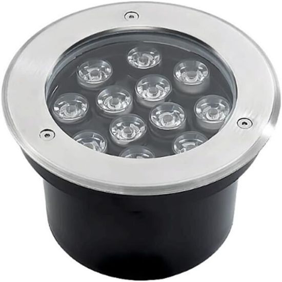Lampe LED étanche IP68 Pour Bassin 3W - Acier Inoxydable, Blanc Chaud, Submersible Pour étang, Fontaine, Piscine - 3