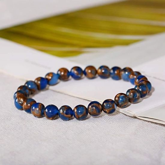 Bracelet 7 Chakras En Pierres Naturelles 8 Mm - Extensible Fait Main - Pour Femmes Et Hommes - Carte De Signification Incluse - 12