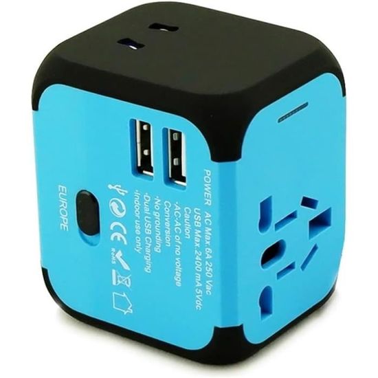 Kit Adaptateur/convertisseur De Prise International Samsonite Avec Poche - Neuf