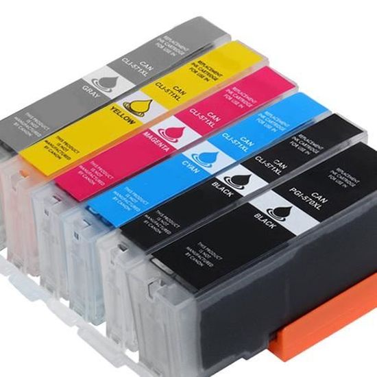 12 Cartucce D'inchiostro (6 Set) Per Sostituire Canon PGI-570