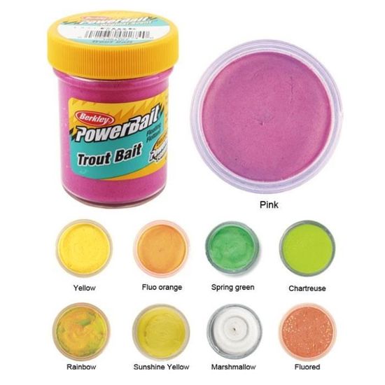 Berkley Powerbait Pâte Phosphorescente Truite – Jaune/blanc, Parfum Boosté 42%, Brille Dans Le Noir