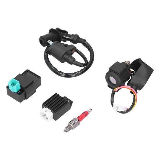Moteur 125 Allumage CDI Bobine Régulateur Redresseur Relais Pour ATV Quad 50 7090 Batterie Voiture 70 Ah