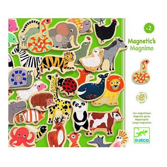 Jeu de magnets - DJECO - Magnimo - 42 animaux - Multicolore
