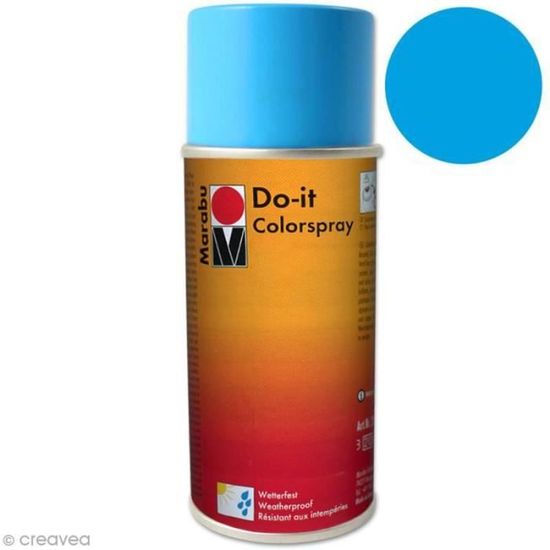 Peinture en bombe MARABU DO IT 150 ml Bleu azur n°90 Mat — free download