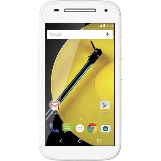 Motorola Moto E 2. Generation Smartphone 4G 11.4 cm (4.5 pouces) 1.2 GHz Quad Core 8 Go 5 MPix Android™ 5.0 Lollipop bla