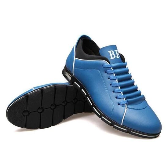 CHAUSSURES À LACETS neuves CROSSHATCH pour hommes baskets toile