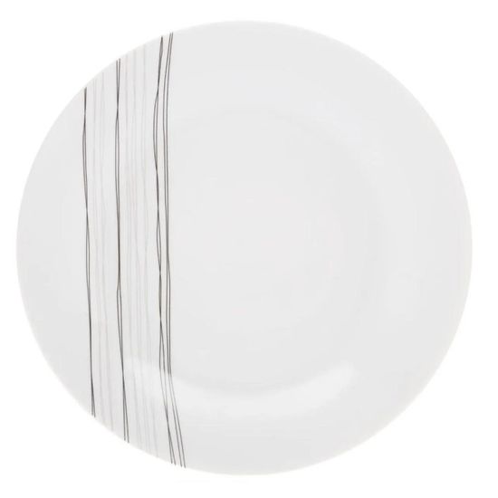 SOUJOY Lot De 6 Assiettes à Salade En Porcelaine De 20,3 Cm - Impression En Relief - Pour Crêpes, Steak, Micro-ondes Et Lave-vaisselle