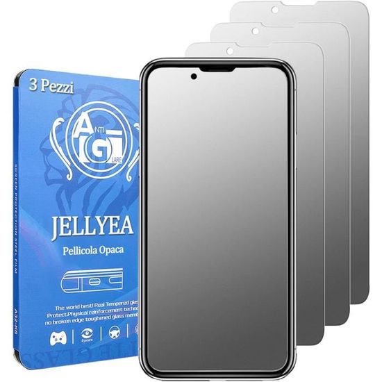 JEHOO 2 Pièces Verre Trempé Mat Pour IPhone 16 Pro Max, Matte Anti-Reflet Film Protection D'écran, Anti-Empreintes Digitales Sans Bulles Ultra Résistant Dureté 9H Glass Protecteur