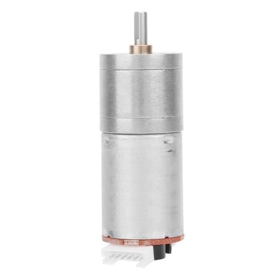 Moteur à Engrenages Réducteur 12V 10 Tr/min - Arbre Fileté M6 Longueur 50 Mm - Autobloquant, Vis Sans Fin - Pour Projets DIY, Robotique