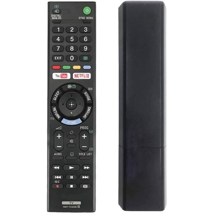 Télécommande Remplacement Pour Sony Bravia - Compatible RMT-TX100D, TX200E, TX300E Et Autres Modèles
