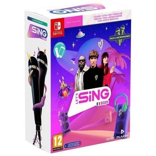 Let's Sing 2025 + 2 Micros Jeu Nintendo Switch Cdiscount Jeux vidéo