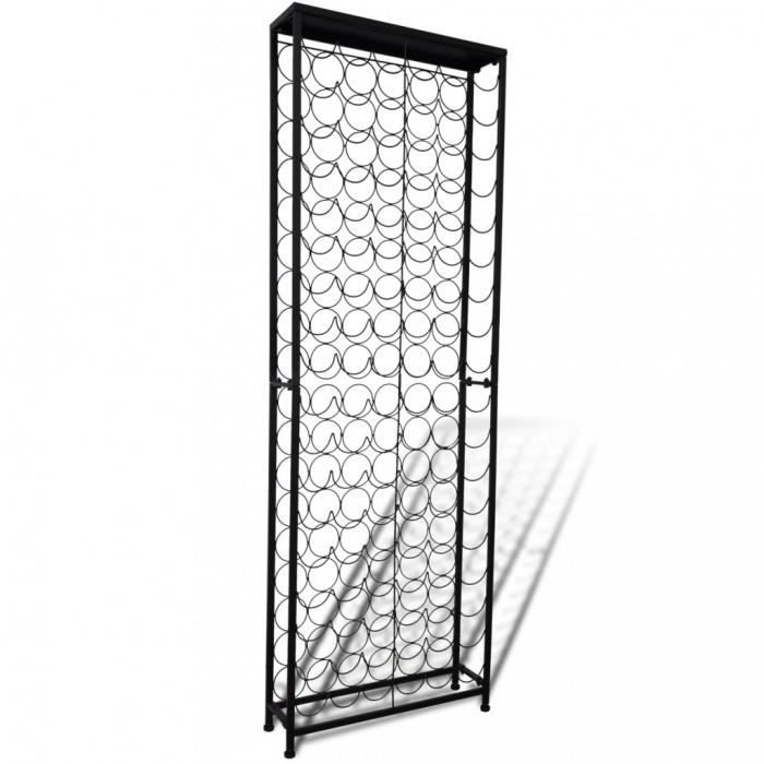 Porte-bouteilles de vin Etagere a vin en metal 108 bouteilles