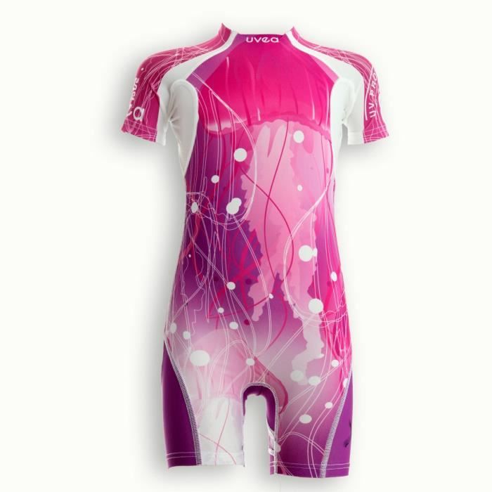 UVEA Combinaison maillot de bain kidsguard anti UV 80+ Manly - Taille 9/18 mois - Imprimé jellyfish