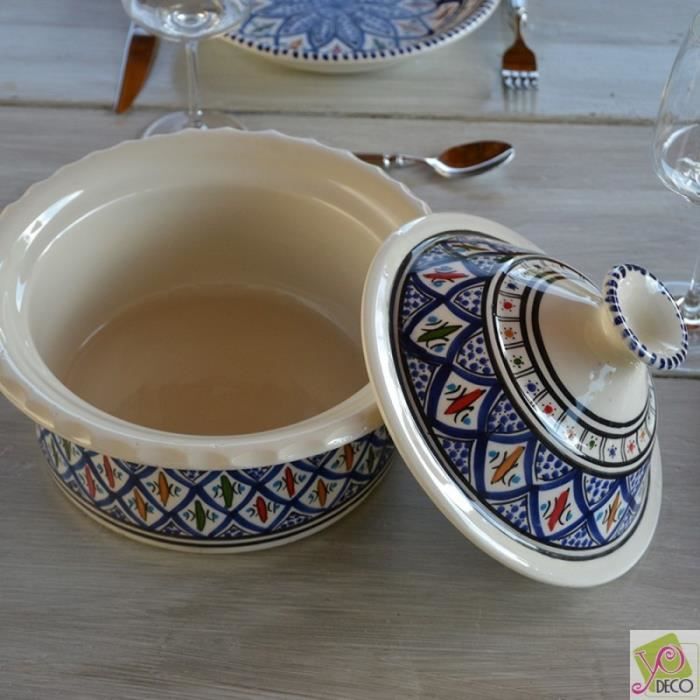 Cocotte Querouana Bakir bleu - D 20 cm