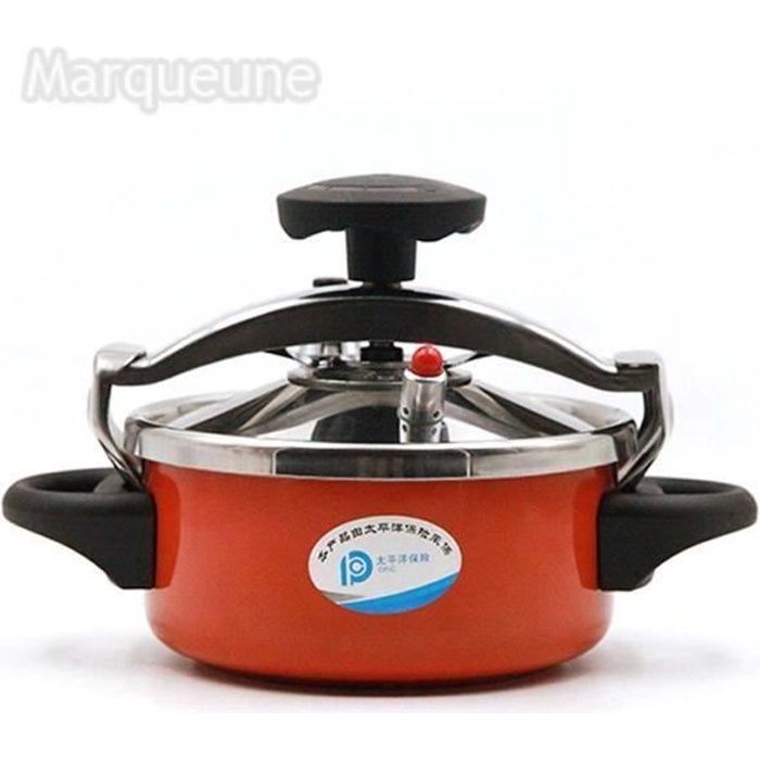 Autocuiseur Marqueune-mini-Acier Inoxydable,Capacité :2 litres--Orange