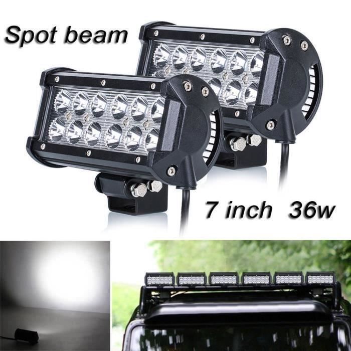 2x 36w Cree phares de travail à LED 4x4 Lampe feu de travail work light voiture chantier