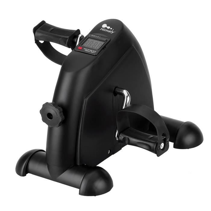 Himaly Mini vélo d'appartement avec pédalier d'exercice de résistance, appareil d'entraînement pour bras et jambes