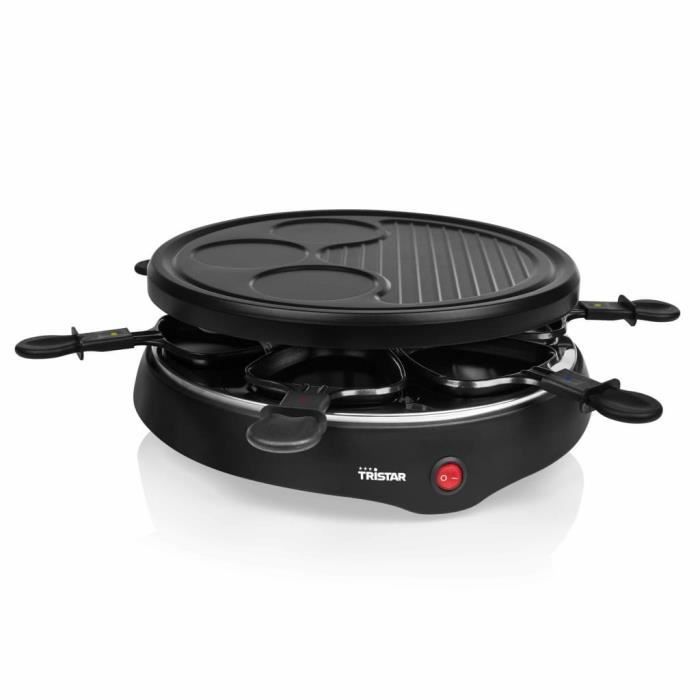 Tristar Grill à raclette pour 6 personnes 800 W 29 cm Noir
