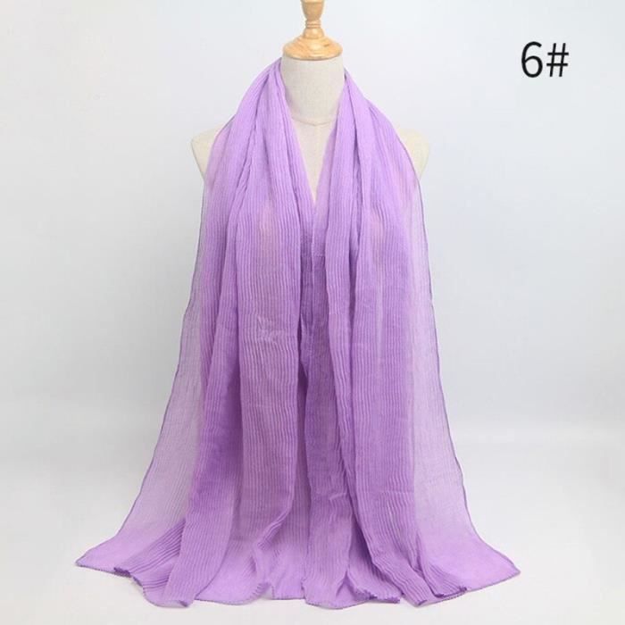 Foulard hijab en coton froissé, écharpe douce, écharpe chaude, écharpe chaude, châle, 25 couleurs, Design hiver, tendanc DY5170
