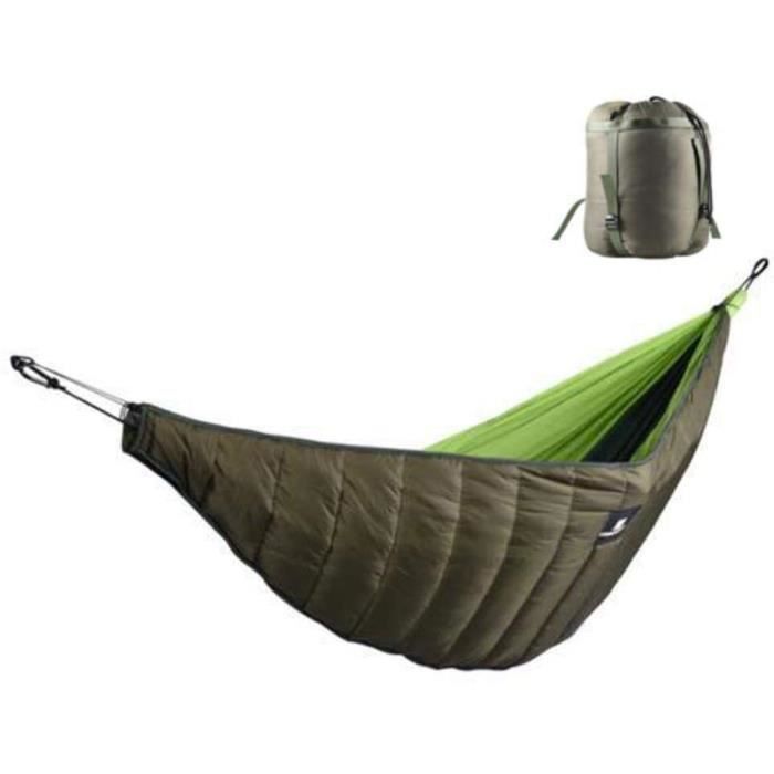 LIT DE CAMP Sac de couchage Hamac sous-matelassé Besteffie léger pour camping, hiver, pleine longueur, avec couver162