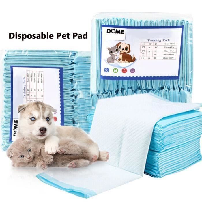 50pcs tapis éducateurs pour apprentissage de la propreté Tapis Educateurs Pour Chien Déodorant Absorbant