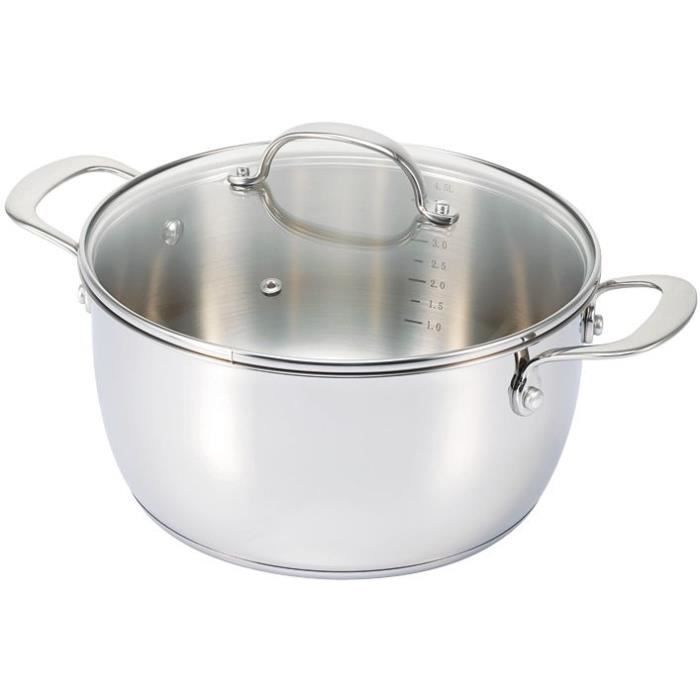 Faitout avec couvercle D: 24 cm belvia